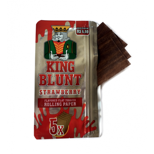 Foite din tutun pentru rulat - King BLUNT Strawberry (5)