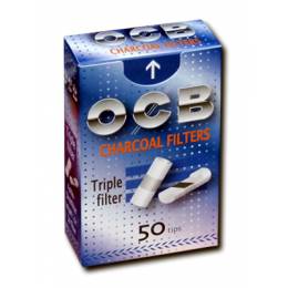 Filtre rulat OCB - 8 mm Carbon Triple Filter (50)