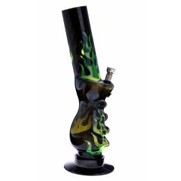 Waterpipe Champ - Flame Rasta Color (32 cm)