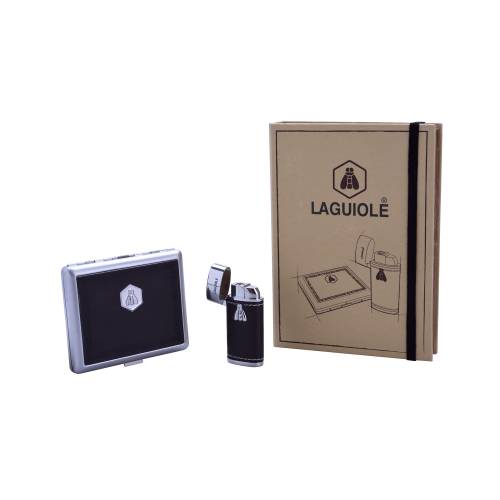 Gift SET – Laguiole Lighter and Cigarette Case