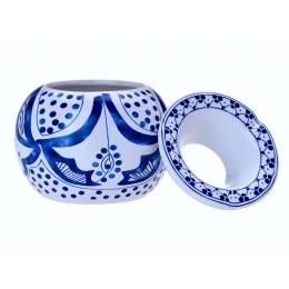 Scrumiera din ceramica - Champ Moroccan White and Blue