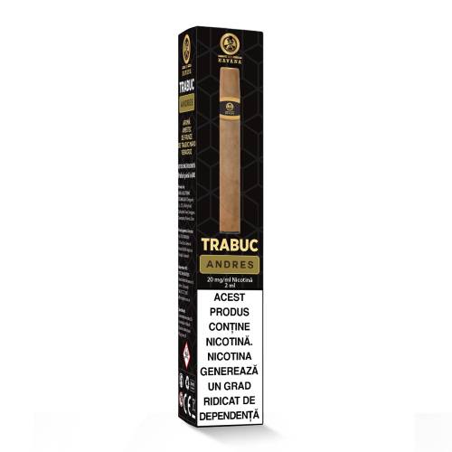 e-cigar Trabuc XO Havana - ANDRES (600 pufuri) 20mg