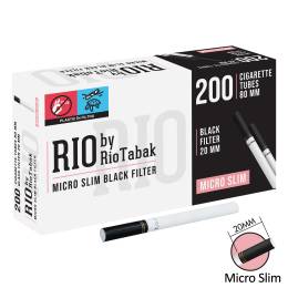 Tuburi tigari Rio Tabak - Micro Slim Black Filter (200)