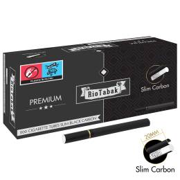 Tuburi tigari Rio Tabak SLIM - Black 20 mm Carbon Filter (200)