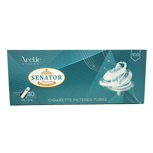 Tuburi tigari Senator - Click Capsule 20 mm filter Strong Arctic (100)