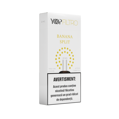 Pachet Promotional YOOP FILTRO - DISPOZITIV cu rezerva BANANA SPLIT 20 MG/ML