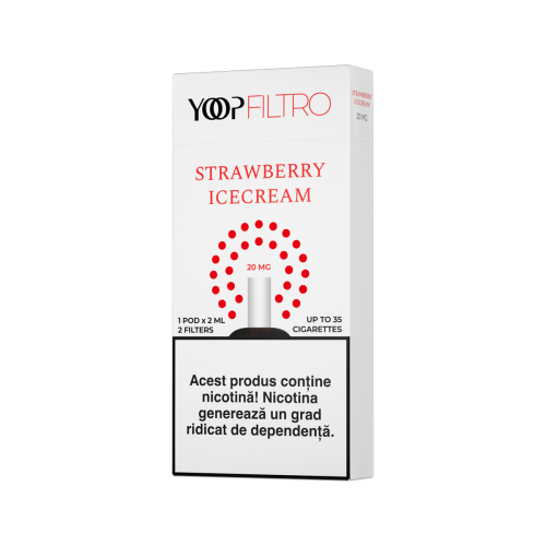 Rezerva YOOP FILTRO - STRAWBERRY ICE CREAM 20 MG/ML