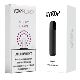 Pachet Promotional YOOP FILTRO - DISPOZITIV cu rezerva MOOST GRAPE 20 MG/ML